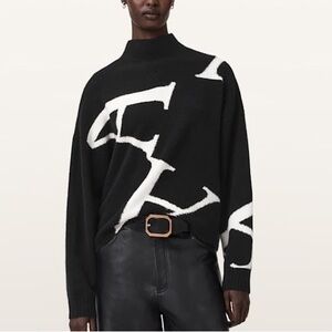 ALL SAINTS A STAR WOOL BLEND SWEATER